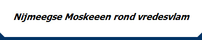 Nijmeegse Moskeeen rond vredesvlam