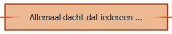 Allemaal dacht dat iedereen ...