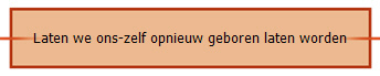 Laten we ons-zelf opnieuw geboren laten worden